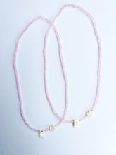 Load image into Gallery viewer, Mother of Pearl Initial Necklace - Pink