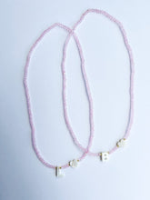 Load image into Gallery viewer, Mother of Pearl Initial Necklace - Pink