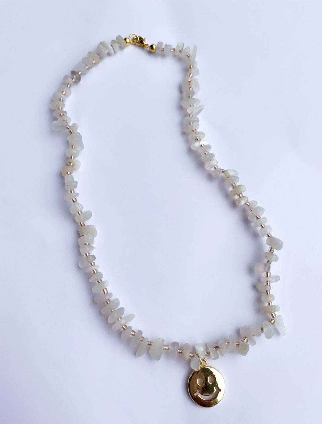 Moonstone Smiley Choker – My Forever Beads