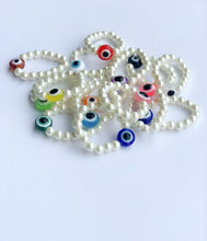Load image into Gallery viewer, Evil Eye Pearl Ring