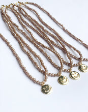 Load image into Gallery viewer, HAPPY Beaded Gem Necklace
