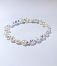 Load image into Gallery viewer, Mother Of Pearl 'Silver Detail' Bracelet