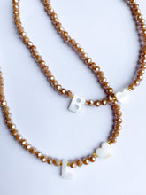 Load image into Gallery viewer, Mother of Pearl Initial Necklace