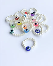Load image into Gallery viewer, Evil Eye Pearl Ring