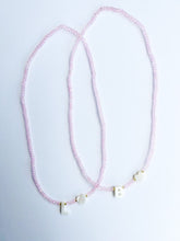 Load image into Gallery viewer, Mother of Pearl Initial Necklace - Pink
