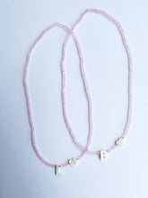 Load image into Gallery viewer, Mother of Pearl Initial Necklace - Pink
