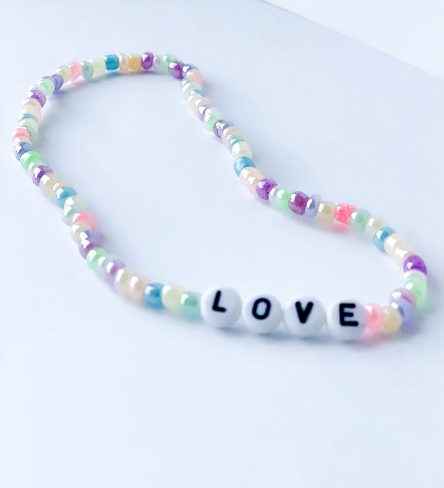 Children’s 'Sweetie' Glass Seed Necklace