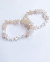 Load image into Gallery viewer, Moonstone and Rose Quartz Bracelet
